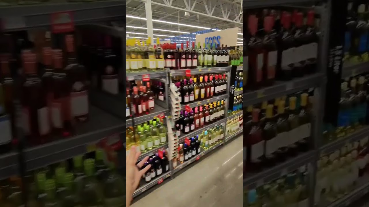 THIS ALCOHOL SECTION AT THIS WALMART IS MASSIVE!