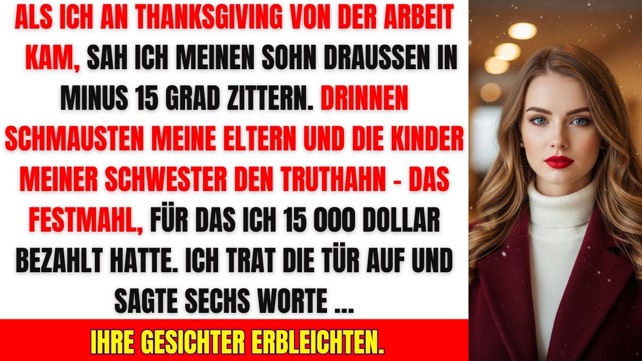 Ich bin Krankenschwester, ich rette Leben, aber an diesem Thanksgiving kam ich nach Hause und fand meinen achtjährigen Sohn sterbend vor der Haustür. Seine Lippen waren blau, sein Körper zitterte,...