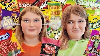 EXTREME Spicy vs Sour Food Challenge!