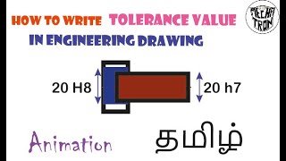 10. GD&T | How to write tolerance limit - Engineering Drawing | Tamil | Animation – Mad in mechatron