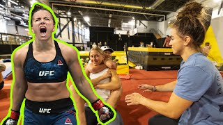 Maycee Barber TRAINS OLYMPIC Athletes in MMA!