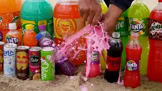 Big Underground Volcanic Eruption from Coca-Cola, Mtn Dew, Monster, Fanta, 7up, Mirinda and Mentos