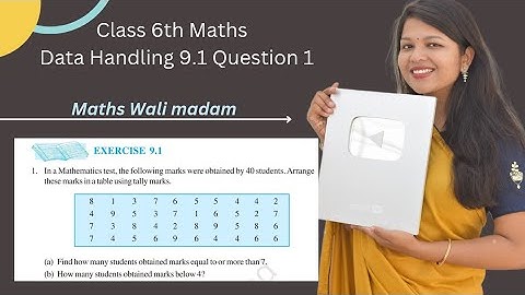 Class 6 Maths Ncert Chapter 9 Data Handling Exercise 9.1 Question 1 | Class 6 Maths