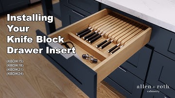 Knife Block Drawer Insert Kit Installation Video