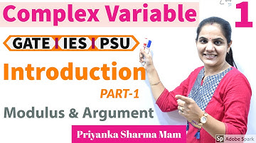 Complex Variables Part 1 | Engineering Mathematics for GATE ESE PSUs by Priyanka Sharma Ma