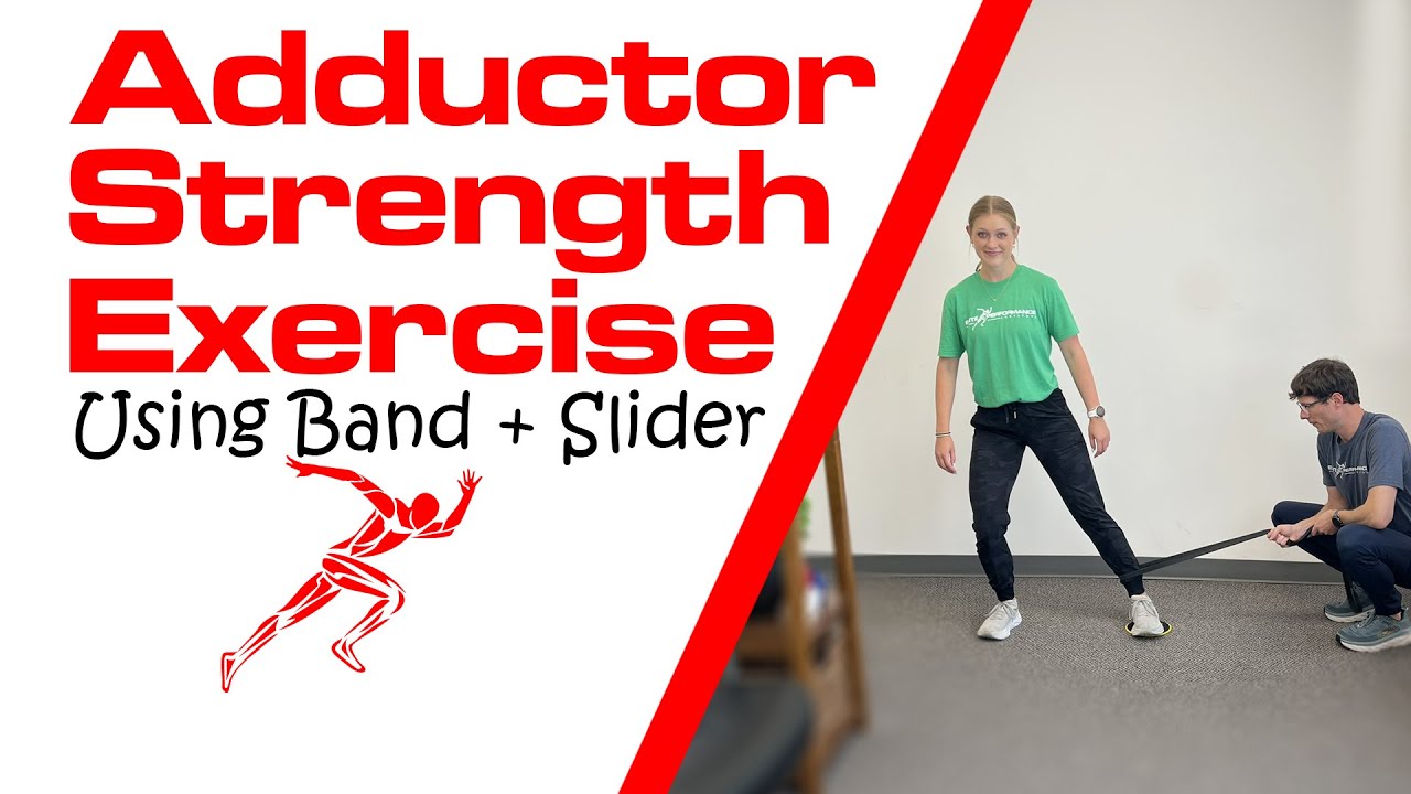 Adductor Strength Using a Band and Slider | Adductor Exercises | Elite ...
