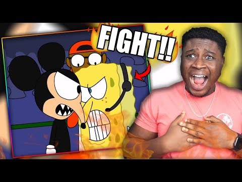 disney-vs-nickelodeon!-|-mickey-mouse-vs-spongebob-squarepants---cartoon-beatbox-battle-reaction!