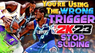 WHICH trigger to use On Defense NBA 2K23 on ball defense guide stop sliding defensive tutorial