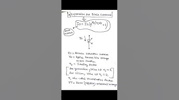 Universal equation for finding DIODE CURRENT💡 #shorts #electrical #electronics #diode #eee #ece