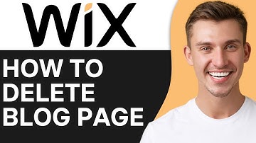 HOW TO DELETE BLOG PAGE ON WIX (2025)