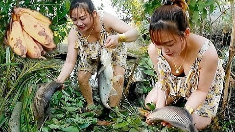 Gá.i xinh câu cá khủng to như q.uái vậ.t bằng mồi chuối