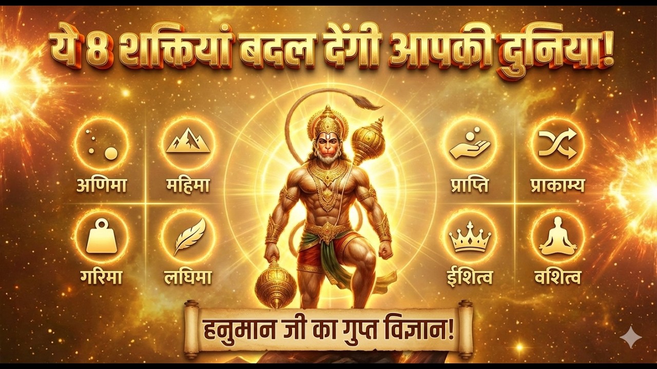 Hanuman Ji ki 8 Shaktiyaan jo aap bhi pa sakte ho | Jaaniye kaise | Midnight Monk Stories