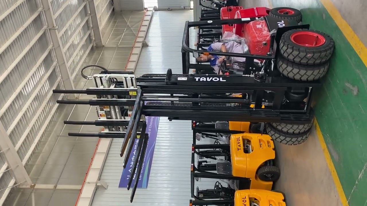 Tavol 3.5t Automatic Diesel Forklift with attachement Single Double Pallet Handlers 