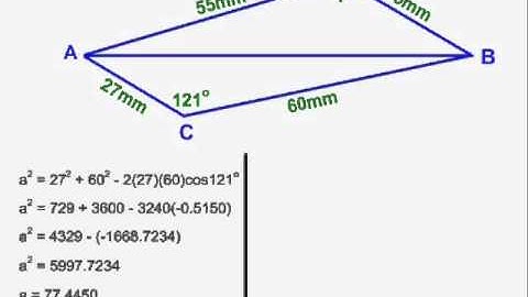 Multiple-Step Sine Law and Cosine Law problems - Example 2