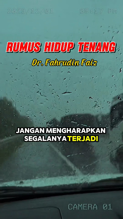 RUMUS HIDUP TENANG Dr. Fahrudin Faiz | Ngaji Filsafat 🔴