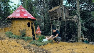 FULL VIDEO: 30 Days Of Wilderness Survival Camping.Build Shelters In Trees,Make A House For Rabbits