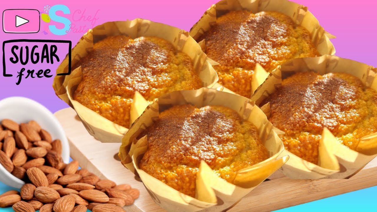 MAGDALENAS de ALMENDRA SIN AZÚCAR |Sandra ChefPastelera