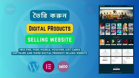 How to Create Free Fire, PUBG, Gaming TopUp, Voucher, Gift Card, Digital Products Selling Website