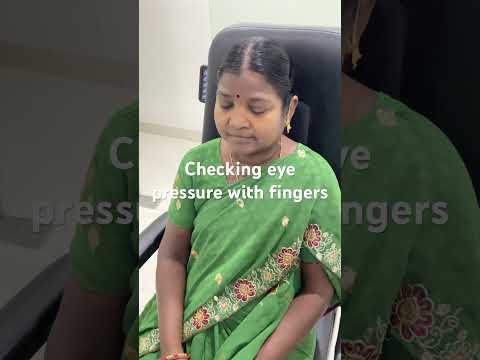 Checking eye pressure