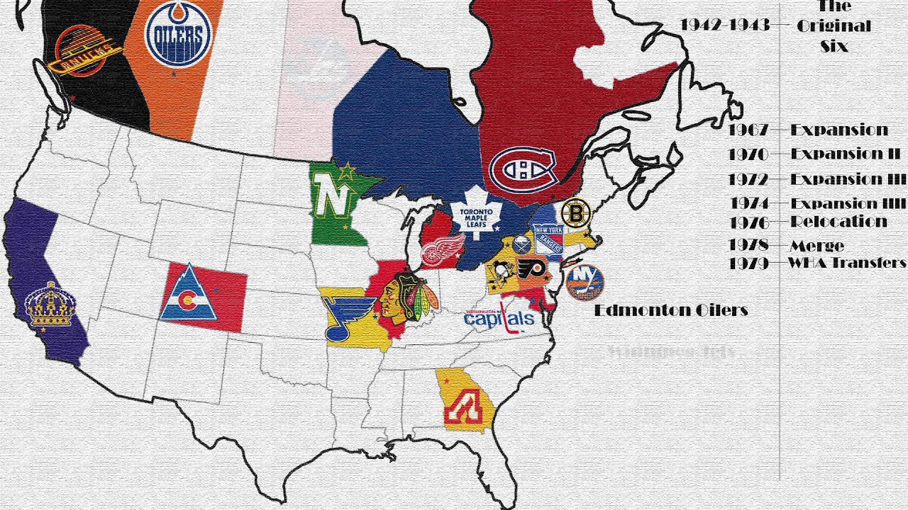 History of NHL Teams - YouTube