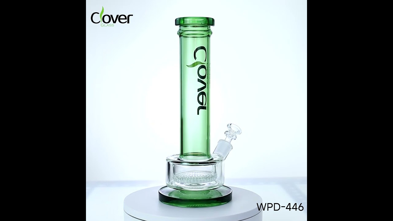 WPD-446 14mm Glass Bong | 10.24 Inch Height | Colorful Design | Smooth Hits