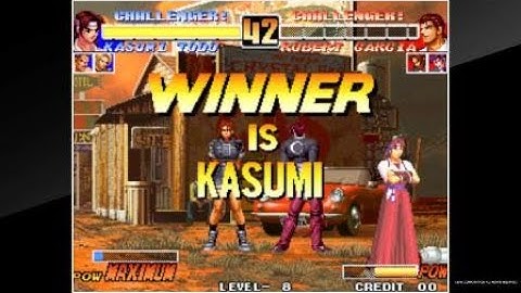THE KING OF FIGHTERS 96 kasumi todoh combo 100% ( corner )