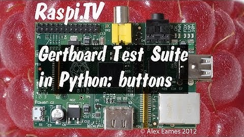 Gertboard Software in Python 2.7 - buttons test program