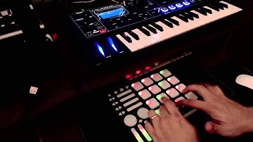 QuNeo and Novation MiniNova with the Note Enhanced Mode Software