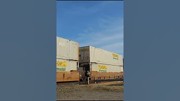 Norfolk Southern foreign power on BNSF intermodal! #Shorts