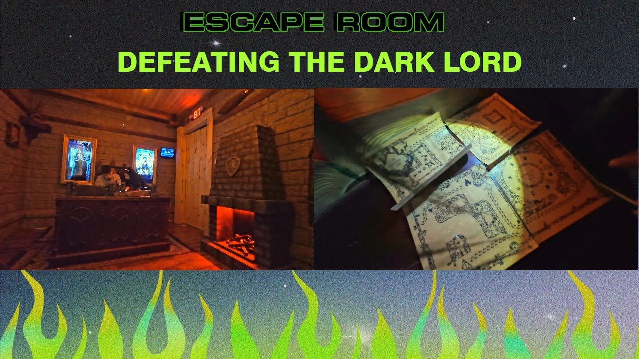 trying to defeat the dark lord ‪‪❤︎‬ escape room newbies