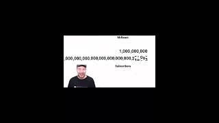 Mrbeast hits 1 Tredecillion subscribers