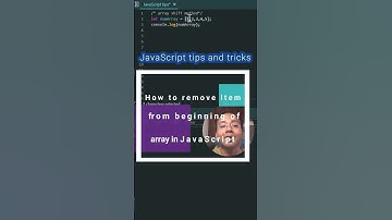 Remove item from an array using array.shift() in JavaScript #shorts #jsbyjs