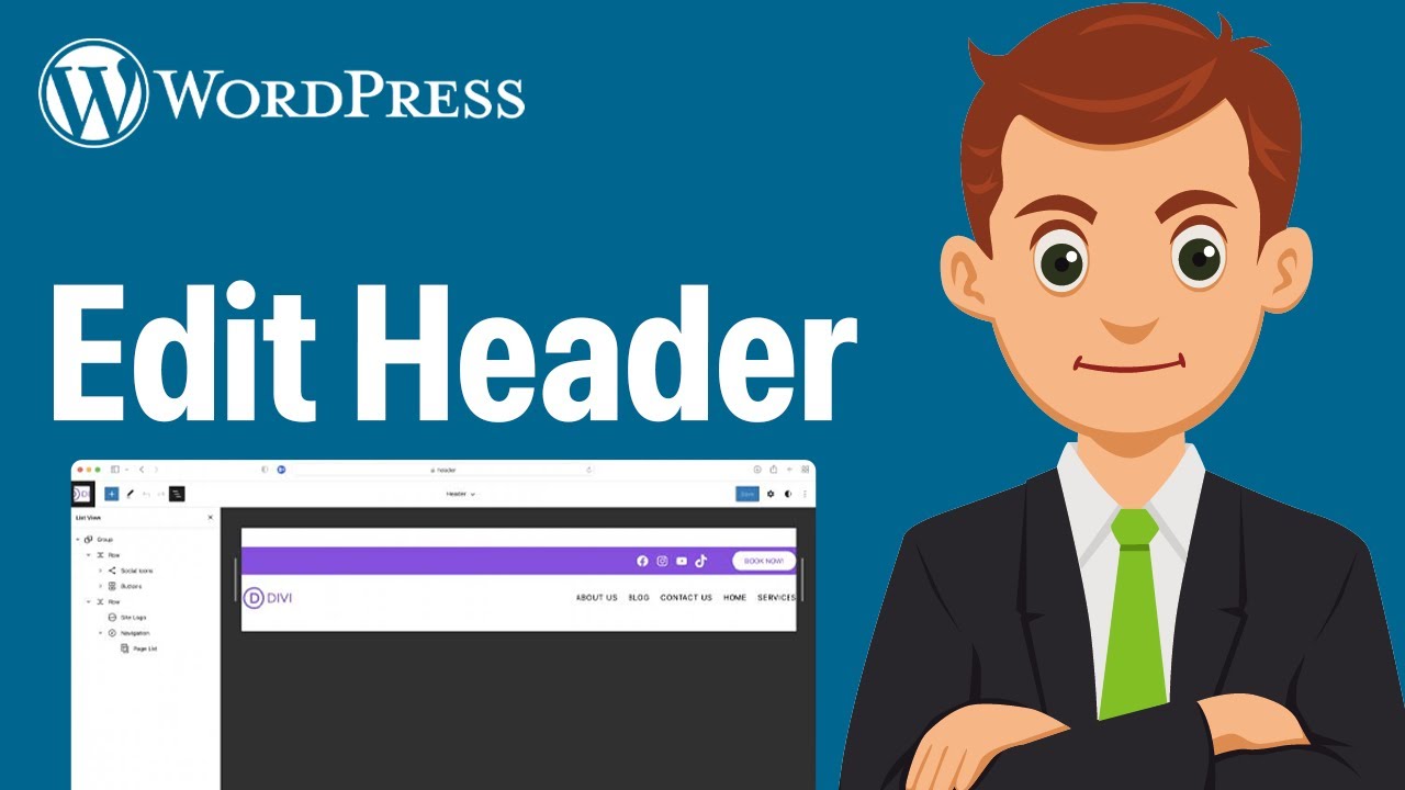 How To Edit Wordpress Header - Edit Site Header (Step By Step 2025 ...