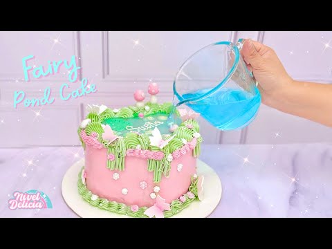  EL PASTEL de fantasa que EST ARRASANDO en REDES SOCIALES! Aprende a hacer el Fairy Pond Cake