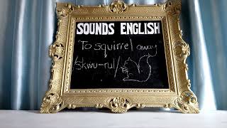What does "SQUIRREL AWAY" mean? - How to pronounce & use it in context - #ESL #learnenglish #english