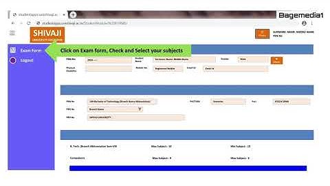 How to fill up exam form? Live Demo for All Branches | Shivaji University Kolhapur