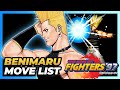 Benimaru nikaido move list  the king of fighters 97 kof97