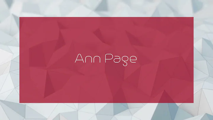 Ann Page - appearance