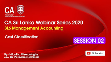 BL6  Cost Classification /  13 Dec 2020 Session 2