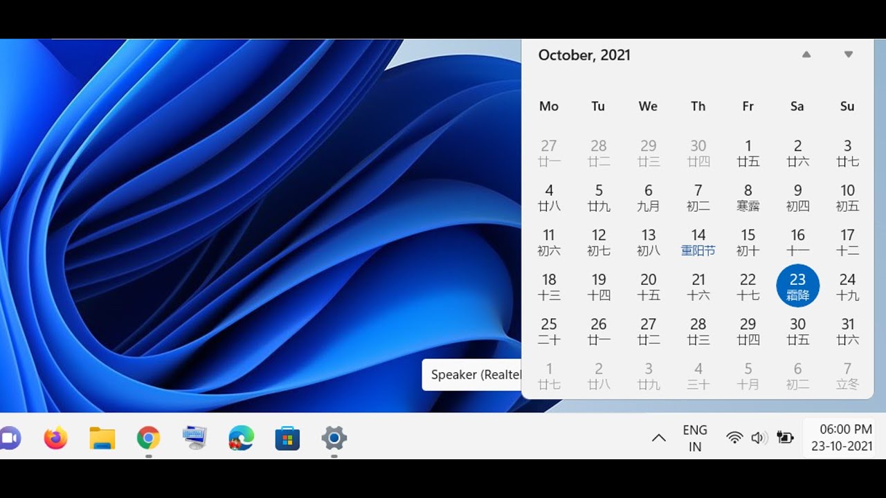 Fix Windows 11 Calendar On Taskbar Is Showing Chinese Character 
