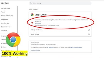 How to Fix Chrome Error An Error Occurred While Checking for Update | Windows 11/10