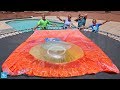 Giant 6 Foot Orbeez Water Balloon Blob Super Wubble Bubble vs My Backyard!