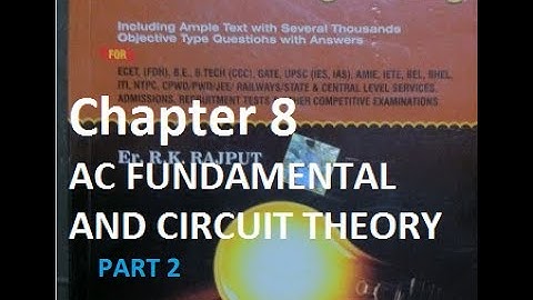 AC FUNDAMENTALS !! RK RAJPUT !! IMPORTANT MCQs PART 2