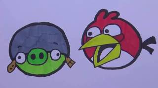 How to Draw Angry Birds   Coloring Book for Kids Learning Colors for Children with Colored Markers screenshot 5
