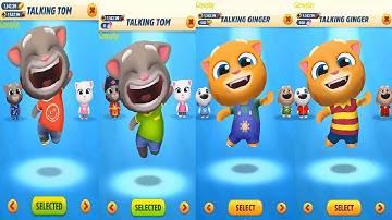 Talking Tom Gold Run NEW UPDATE Lava Escape VS Cycle Tour Event  Tom VS GINGER  Old VS New outfit