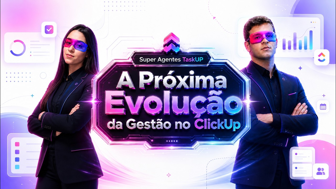 Capa do webinar Super Agentes no ClickUp
