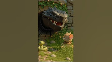chuha  ne snake ka rasta dikhaya😮 #story #youtubeshorts #cartoon #kidsvideo #animation #animals
