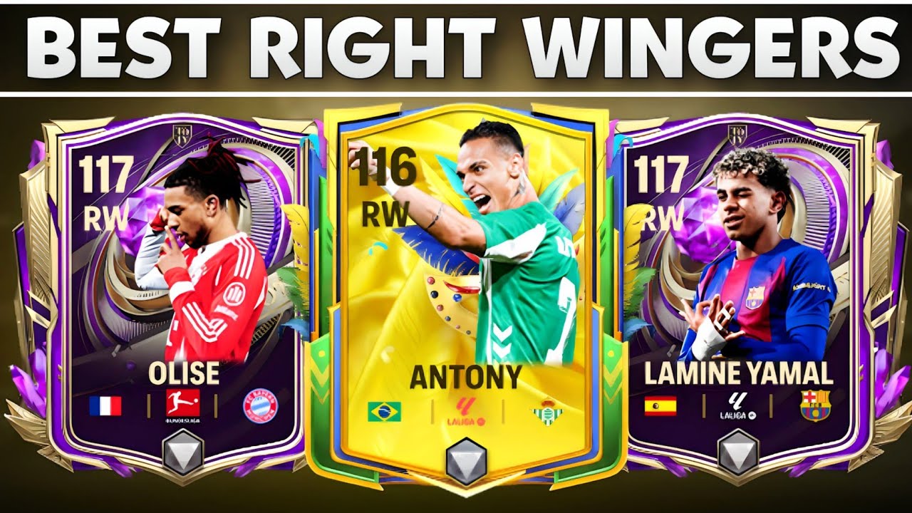 BEST RIGHT WINGERS FC MOBILE 🤯 BEST RW FC MOBILE || LION HINDI - YouTube