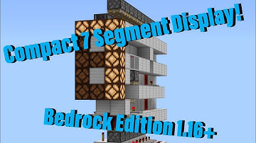 Minecraft BE: 7 Segment Display [Tutorial] 1.16+