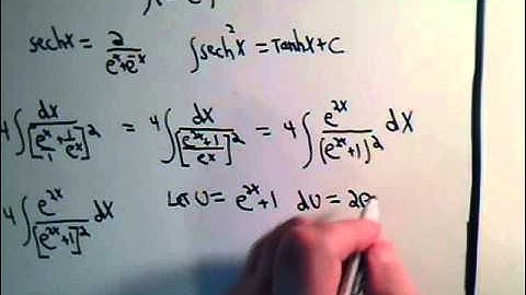 Hyperbolic Integrals Example 1